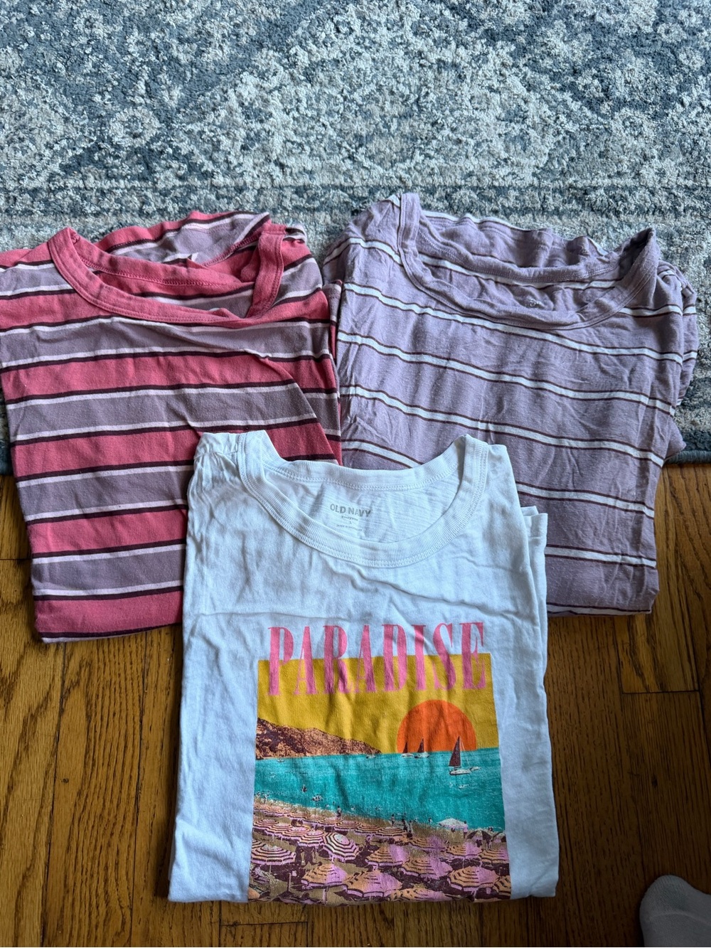 Woman’s lot of tees